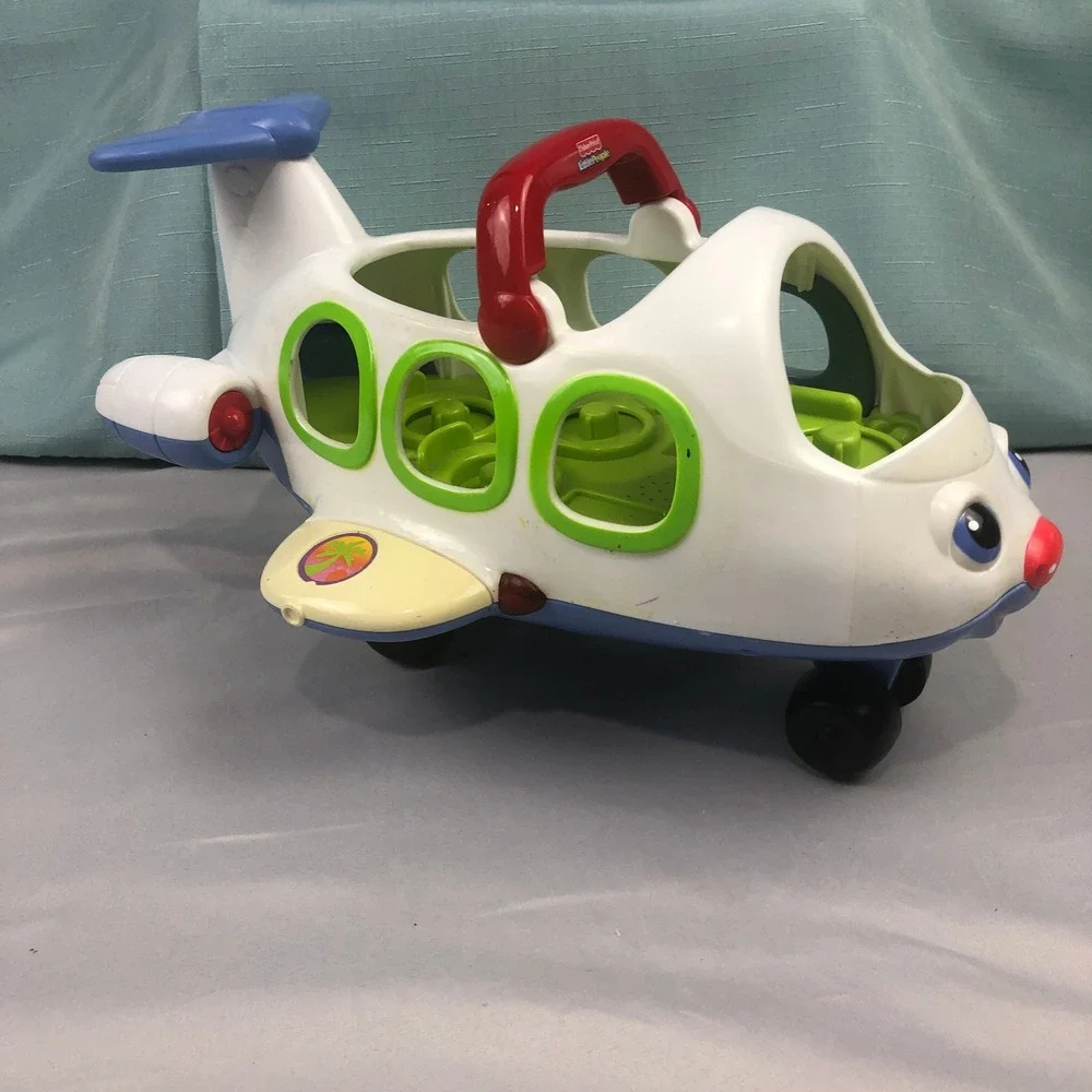 Fisher-Price Little People Lil Movers Airplane Sound Works Toy Jet, No People